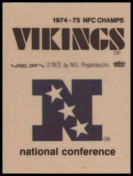 75FP National Football Conference Logo NFC Champions Minnesota Vikings.jpg